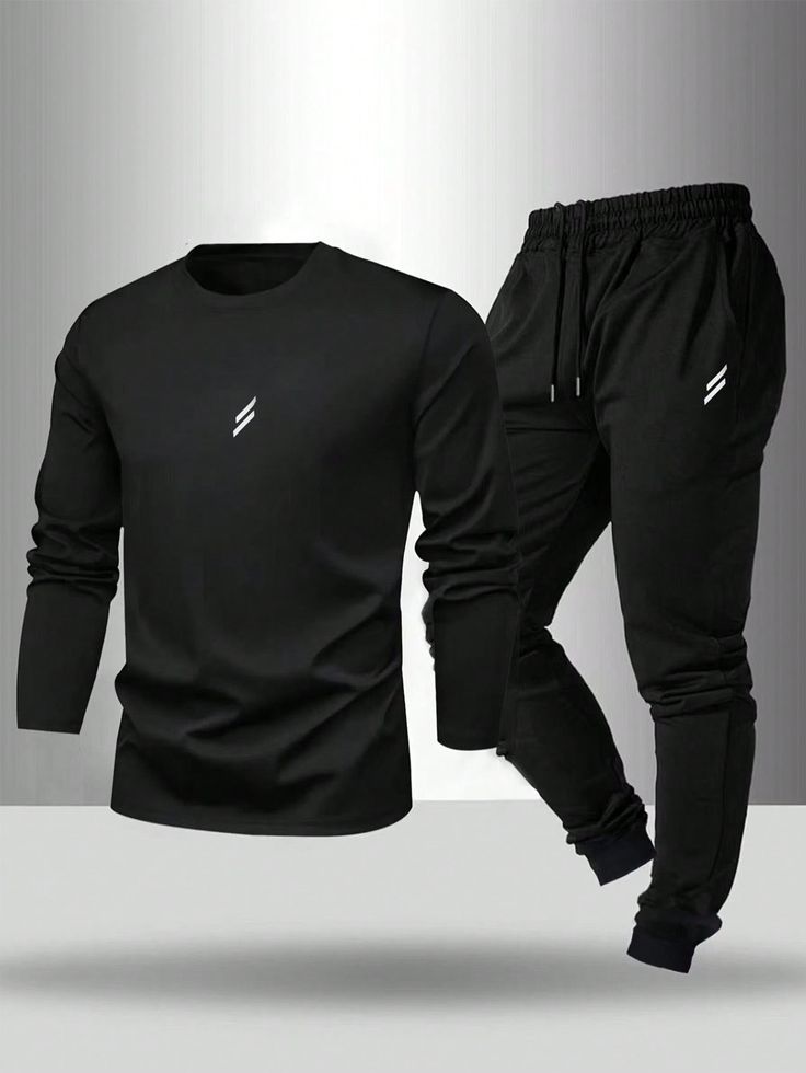 0 (8) Men's Premium Minimalist Active Tracksuit Set - Image 1