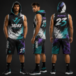 Premium Custom Sublimated Basketball Hooded Uniform Set