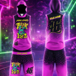 Premium Custom Sublimated Basketball Hooded Uniform Set